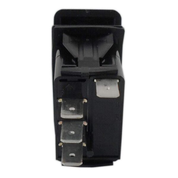 Botão Náutico On Off On Marinizado Preto LED Branco 12V/24V 4 Pinos - Imagem 3