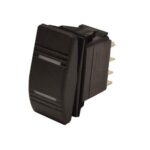 Botão Náutico On Off On Marinizado Preto LED Branco 12V/24V 4 Pinos - Imagem 5