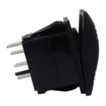 Botão Náutico On Off On Marinizado Preto LED Vermelho 12V/24V 4 Pinos - Imagem 5