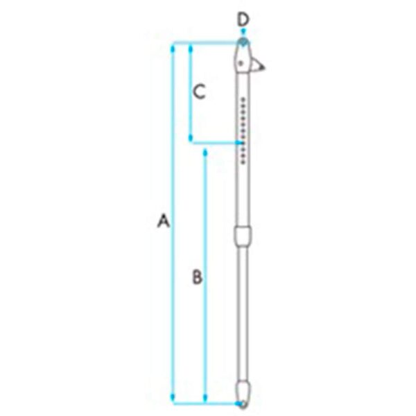 Burro Telescópico Nautos 91334 Veleiros 38 A 44 Pés - Imagem 4