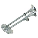 Buzina Marítima 410mm 2 Cornetas Inox - Imagem 2