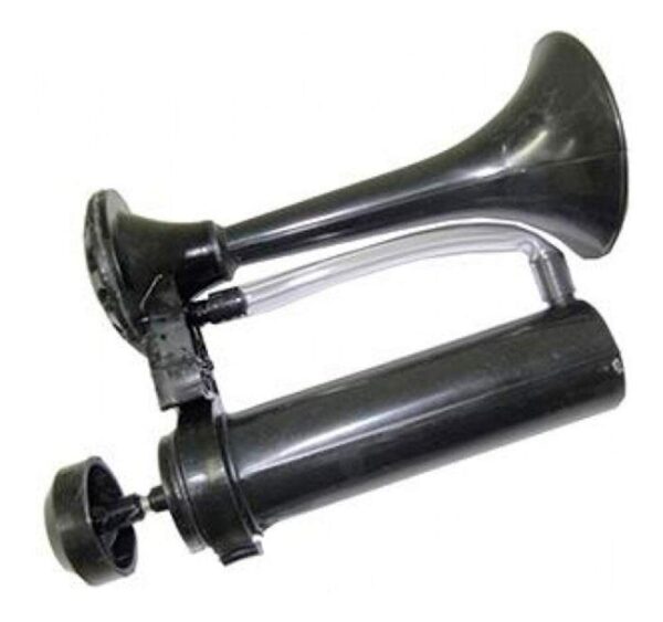 Buzina Mini Manual Araponga Preta 17 CM - Imagem 2