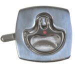 Puxador Náutico Quadrado Inox Com Trava 62 mm