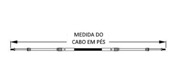 Cabo De Comando 18 Pés Mercury Mariner Teleflex Quicksilver - Imagem 6