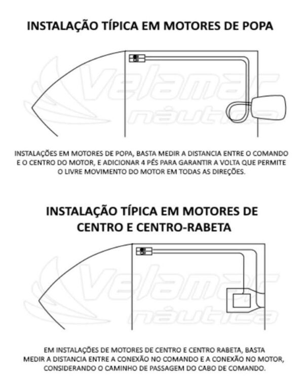 Cabo De Comando 20 Pés Mercury Mariner Teleflex Quicksilver - Imagem 5