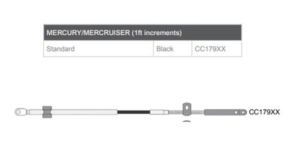 Cabo De Comando 22 Pés Mercury Mariner Teleflex Quicksilver - Imagem 4