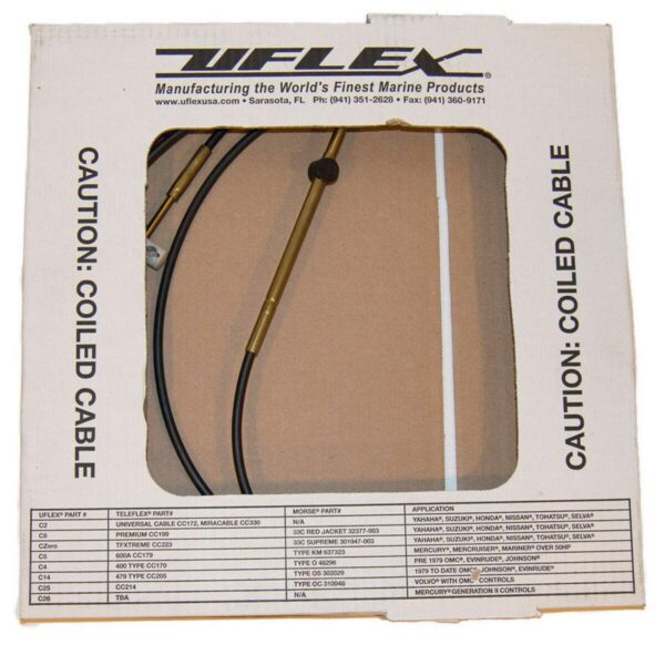 Cabo de comando Náutico Universal 33c 24 pés Yamaha Yanmar Volvo Mwm - Imagem 5