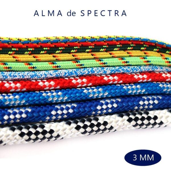 Cabo Náutico Com Alma De Spectra 3mm Cores Diversas Por Metro - Imagem 2