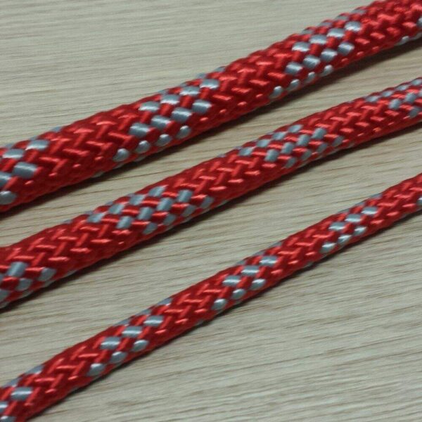 Cabo Náutico Pré-Estirado 16mm Vermelho Com Cinza Por Metro - Imagem 2