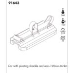 Carro Traveler Nautos 91643 22H 120mm Manilha Pivotante - Imagem 4