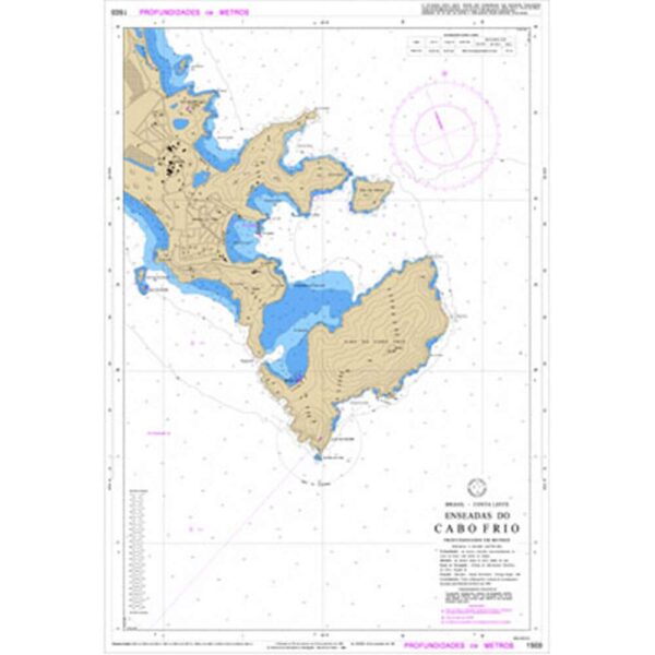 Carta Náutica 1503 Enseadas Do Cabo Frio - Imagem 3