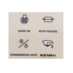 Cartela Adesiva 25 Símbolos Botão Náutico - Imagem 3