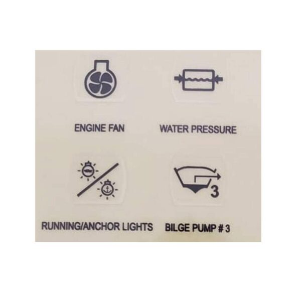 Cartela Adesiva 25 Símbolos Botão Náutico - Imagem 3