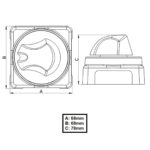 Chave de Bateria 1 Banco 230A 12-32V - Imagem 5