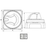 Chave de Bateria  2 Bancos - Imagem 3