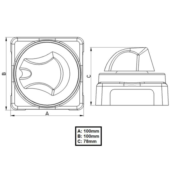 Chave de Bateria  2 Bancos - Imagem 3