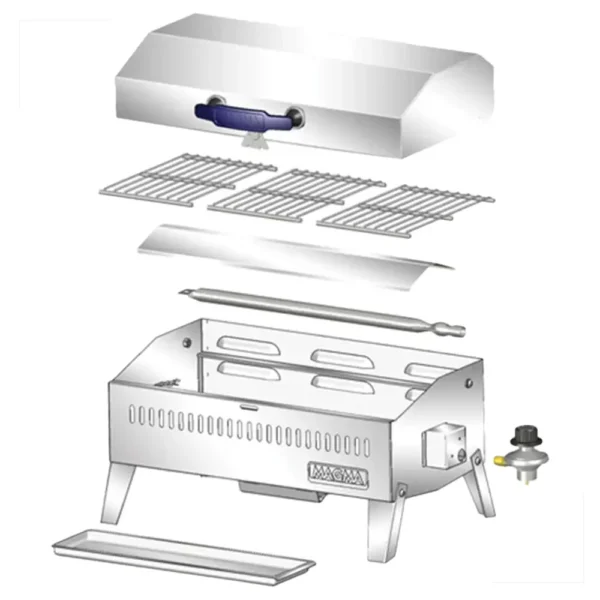 Churrasqueira Náutica Gás Cabo Magma - Imagem 4