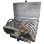 Churrasqueira Náutica Carvão Pedestal Inox - Imagem 4