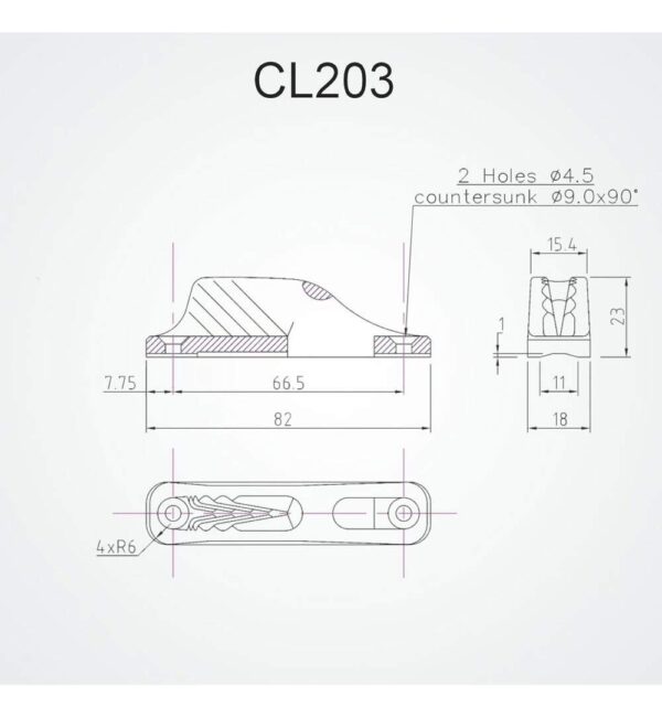 Clamcleat Cl203 Mini - Imagem 4