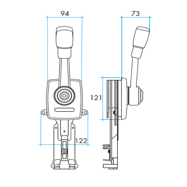 Comando Nautos 91309 Lateral Veleiro - Imagem 3