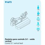 Ponteira Nautos 91672 Controle 3:1 Saída Vertical