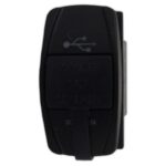 Tomada Retangular Usb Plástico Fêmea 3.1A 12/24V