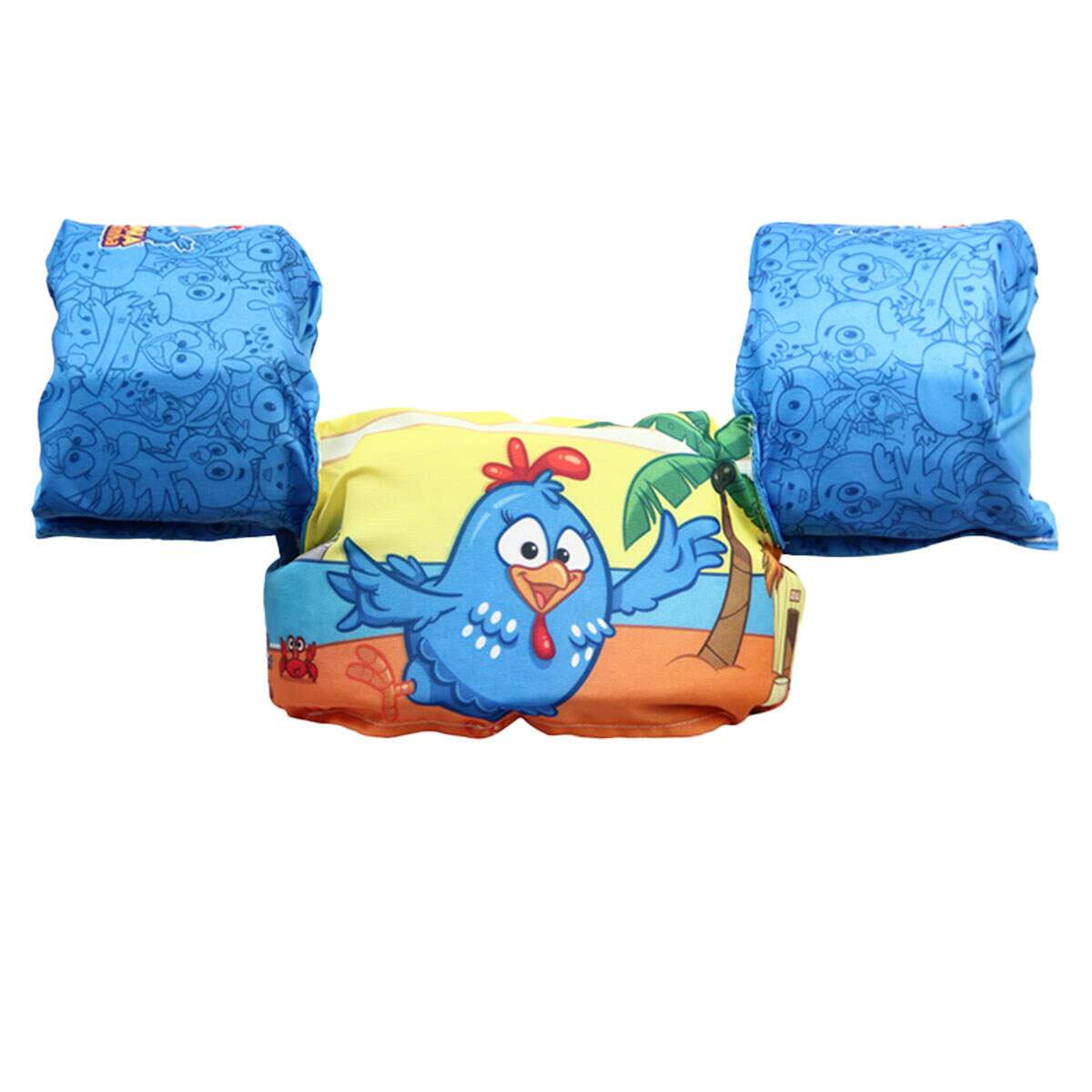 e8efc51ff163d17fe58b9e6e04718095.jpg Colete Salva Vidas Ativa Novo Kids Classe V Galinha Pintadinha - Imagem 1