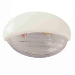 Luz Degrau Náutica Oval Branca Luz Azul