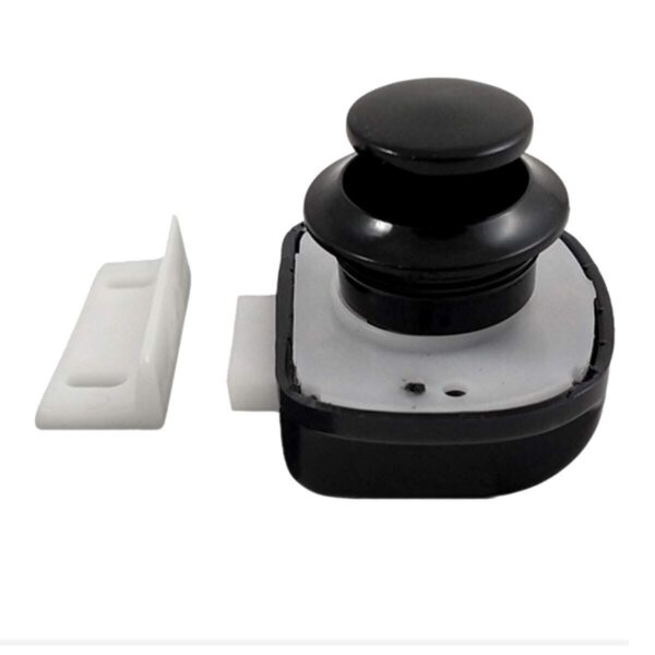 Fecho De Embutir Click Push Preto - Imagem 2