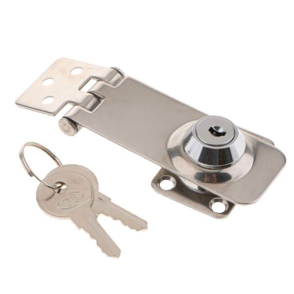 Fecho Náutico com Chaves Porta Tampa Inox - Imagem 3