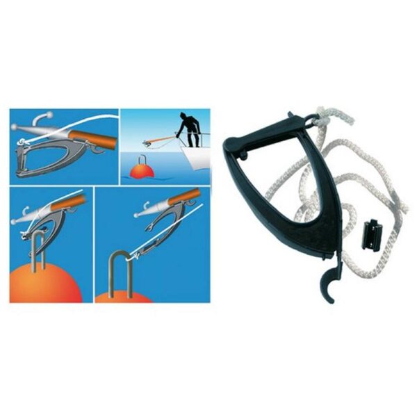 Gancho Rápido de Atracação Croque Preto Rebitado - Imagem 3