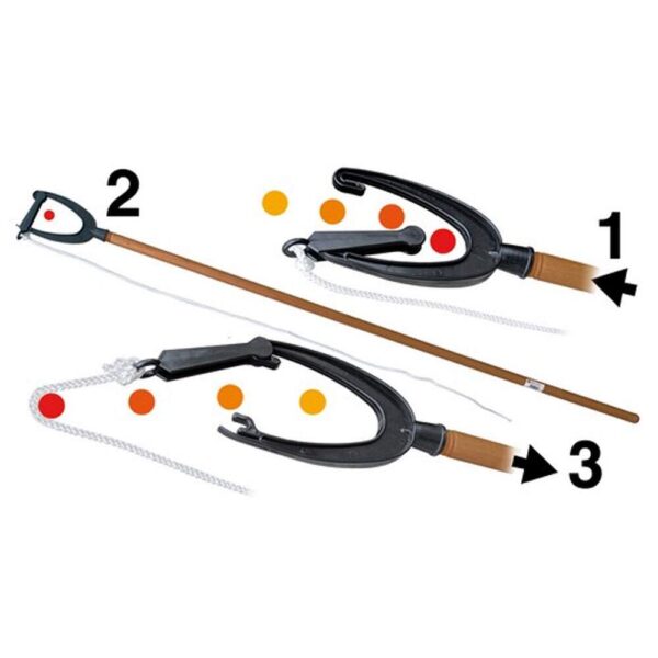 Gancho Rápido de Atracação Croque Preto Rebitado - Imagem 4