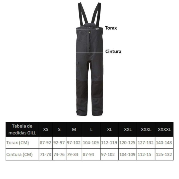 Jardineira Macacão Navegação Costeira OS3 GILL Cinza - Imagem 3