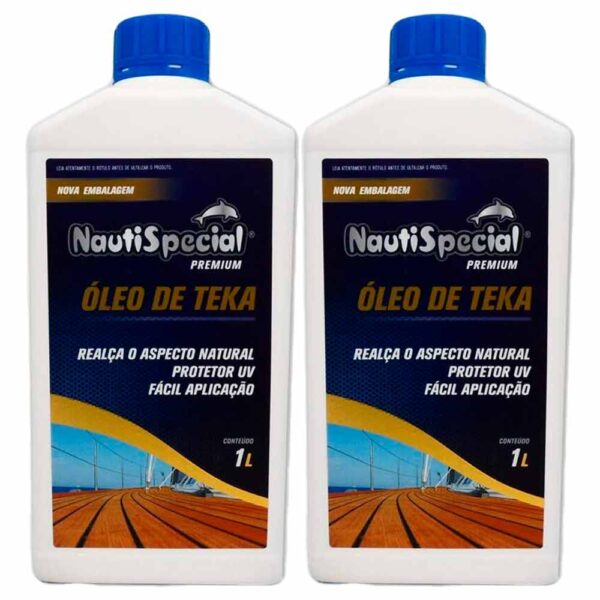 Kit 2X Óleo De Teka 1Lt Nautispecial - Imagem 2