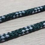 Kit 30 Metros Cabo Náutico Pré-Estirado 8mm Verde Com Cinza - Imagem 2