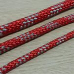 Kit 30 Metros Cabo Náutico Pré-Estirado 8mm Vermelho Com Cinza - Imagem 2