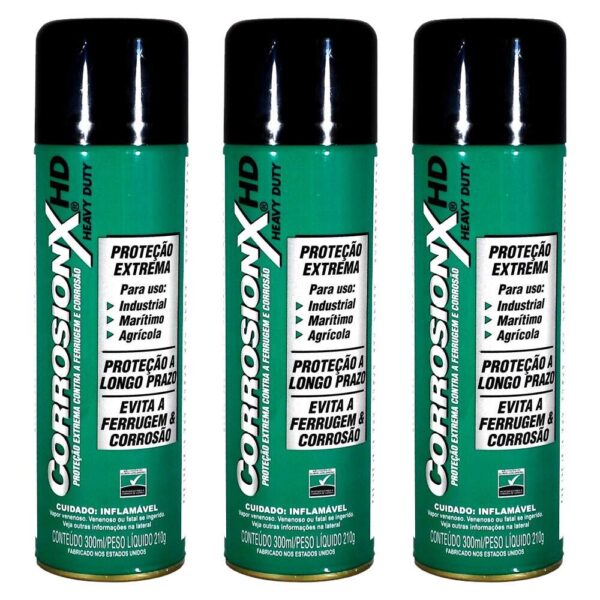 Kit 3X Anticorrosivo Corrosionx HD Heavy Duty 300ml - Imagem 2