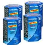 Kit 4x Massa Epóxi Subaquática Tubolit Mep 301 1Kg - Imagem 6