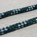 Kit 50 Metros Cabo Náutico Pré-Estirado 8mm Verde Com Cinza - Imagem 2