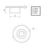 Luminária de Cortesia Multicolor 12v Led Arieltek - Imagem 3