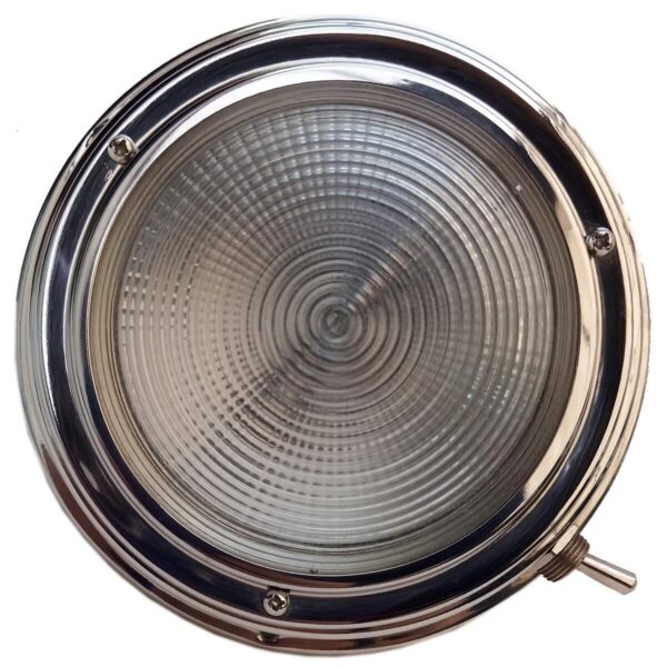 Luminaria Náutica de Inox 12V 4 Polegadas Sobrepor - Imagem 3