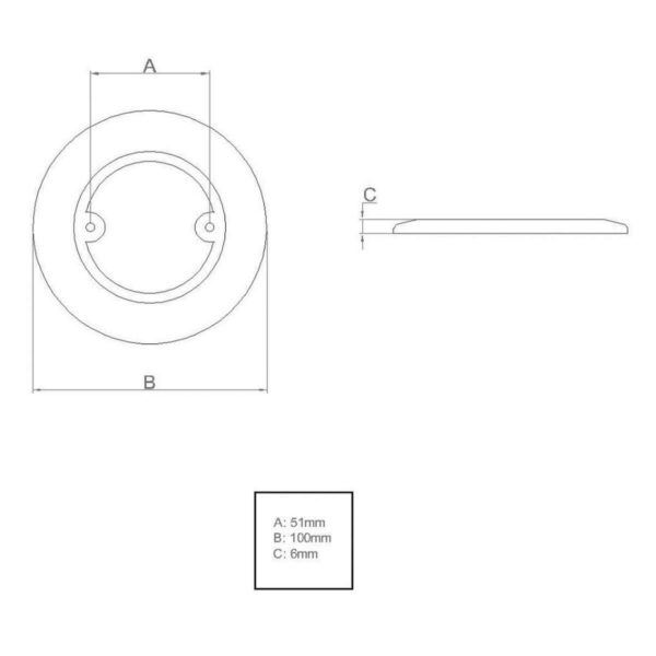 Luminária Náutica Inox Bicolor Branca e Vermelha - Imagem 3