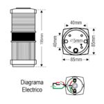 Luz De Tope Lalizas Navegação Ancoragem LED 195X40mm 12-24V - Imagem 4