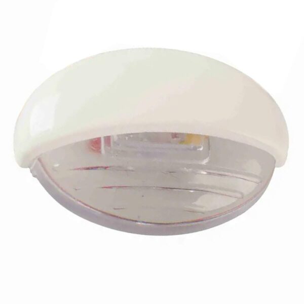 Luz Degrau Náutica Oval Branca Luz Azul - Imagem 2