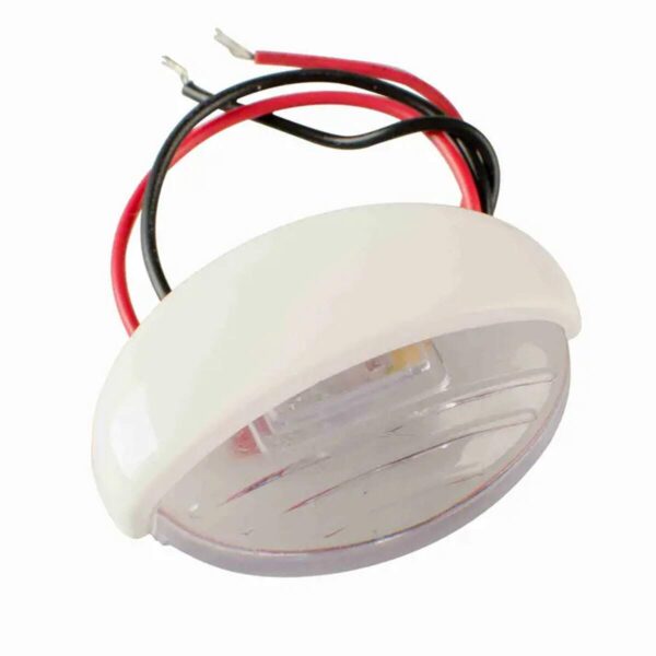 Luz Degrau Náutica Oval Branca Luz Azul - Imagem 3