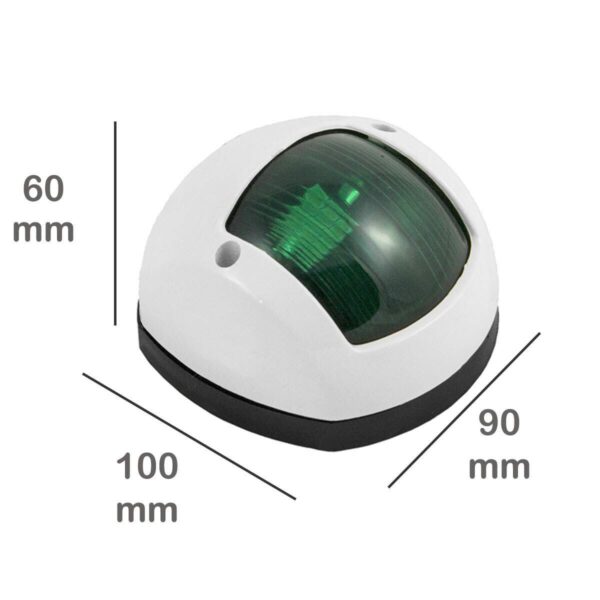 Luz Navegação Branca LED BE Verde - Imagem 3