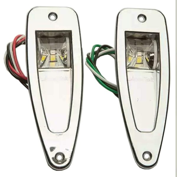 Luz Navegacao Tubarão Abs Metalizado Led Arieltek - Imagem 3