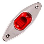 Luz Navegação Tubarão Led BB Verm Cromado - Imagem 4