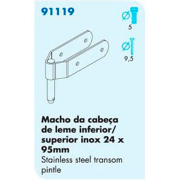 Macho Cabeça De Leme Nautos 91119 Laser Dingue Par - Imagem 4