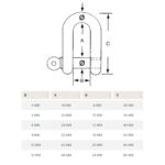 Manilha Reta Inox 6mm Pino Imperdível - Imagem 3